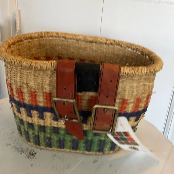 African market bicycle basket multicolored - Picture 3 of 15